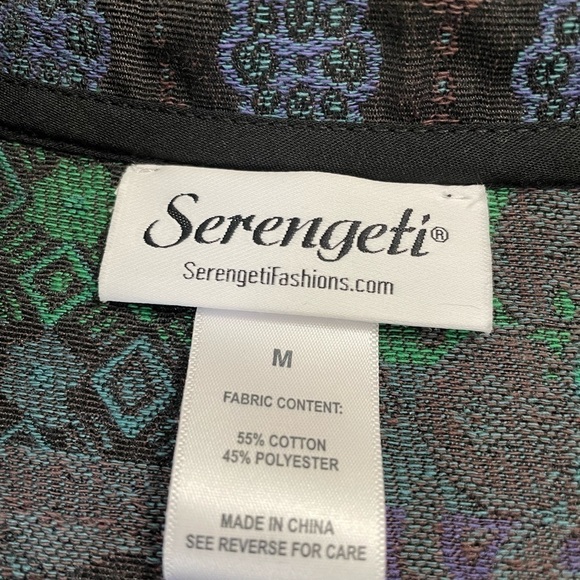 Serengeti . Women’s hippie Tapestry style blue and green Cadigan/ jacket size M - Picture 4 of 7